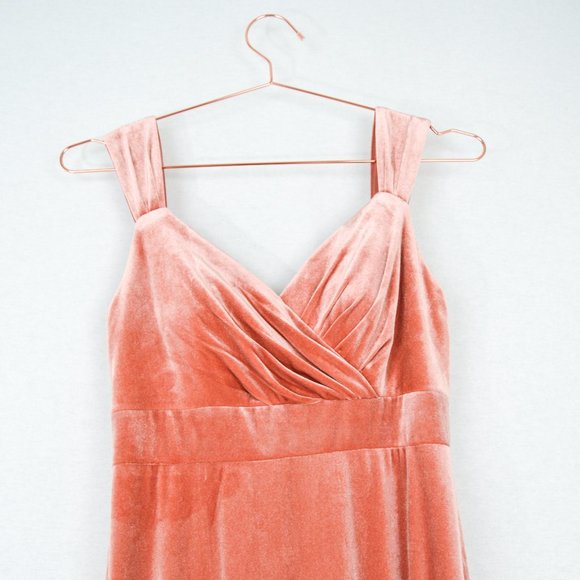 Velvet Dusty Rose Size 4 Formal Dress Etsy - Picture 4 of 11